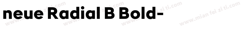 neue Radial B Bold字体转换
